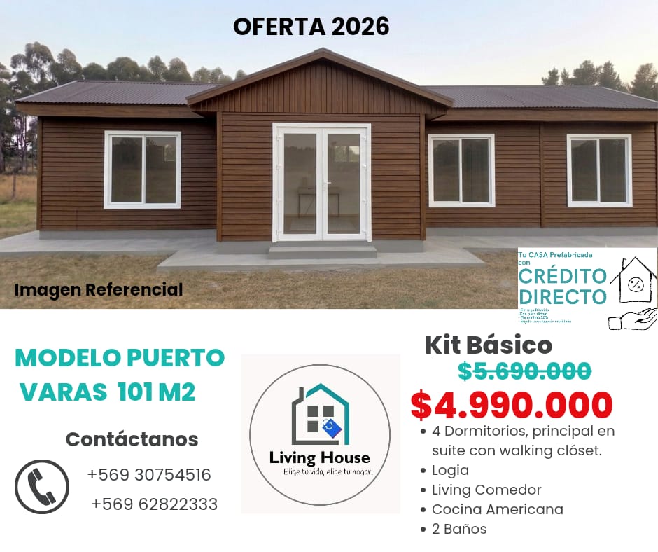 Casa Puerto Varas 101m²